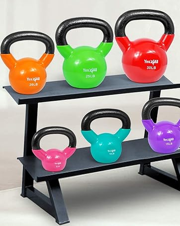 vynyl coated kettlebell
