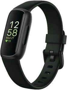 fitbit inspire 3 health & fitness tracker with stress management, workout intensity, sleep tracking, 24/7 heart rate and more, midnight zen/black one size (s & l bands included)