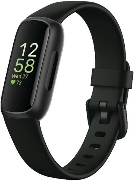 fitbit inspire 3 health & fitness tracker with stress management, workout intensity, sleep tracking, 24/7 heart rate and more, midnight zen/black one size (s & l bands included)