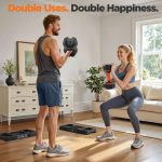 2026 updated adjustable dumbbell set of 2, 110lbs/50lbs weights dumbbell set with storage box, 25lbs/55lbs adjustable weights with anti slip silicone grip, weight set for home gym suit both men and women