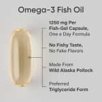sports research® omega 3 fish oil 1250 triple strength fish oil supplement from wild alaska pollock msc certified sustainable · non gmo · soy free 90 softgel capsules