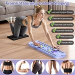 pilates board,foldable pilates reformer equipment with timer, multi purpose portable pilates reformer machine home pilates kit for home workout,fitness,exercise,abs