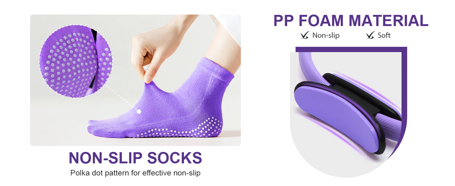 Polka dots for reliable grip