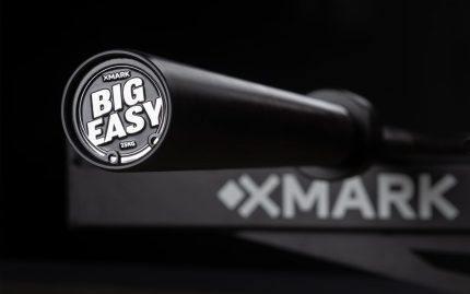xmark the big easy squat bar, 32 mm grip, 55 lbs, 2000 lb weight capacity, engineered to handle your heaviest lifts, ideal for advanced lifters, black