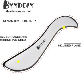 byyddiy stainless steel gua sha muscle scraper tool,scar tissue tool,physical therapy tools,muscle scraping tool,guasha massage scraper,iastm tools,skin scraping tool,soft tissue massage tool