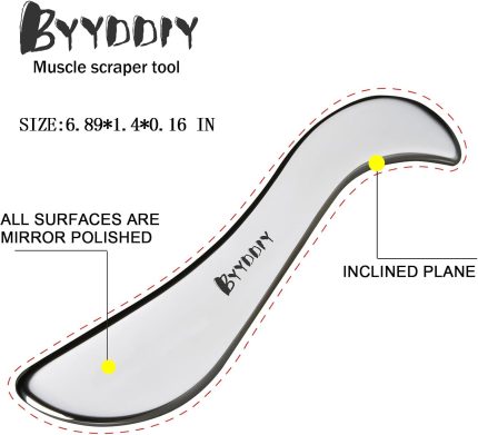 byyddiy stainless steel gua sha muscle scraper tool,scar tissue tool,physical therapy tools,muscle scraping tool,guasha massage scraper,iastm tools,skin scraping tool,soft tissue massage tool