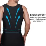 mens slimming compression shirt, body shaper workout tank top, gynecomastia tummy control undershirts change in seconds