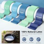 resistance bands for working out, 5 pack elastic loop exercise bands for strength training stretching, home gym equipment for pilates yoga physical therapy, leg glute arm workout kit for women men