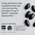 sports research® triple strength astaxanthin 12mg w/organic coconut oil antioxidant supplement for skin & eye health support* soy free · non gmo · gluten free 60 softgels