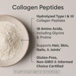 sports research collagen peptides hydrolyzed type 1 & 3 collagen powder protein supplement for healthy skin, nails, & joints easy mixing vital nutrients & proteins, collagen for women & men