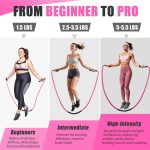 jump rope, weighted jump rope for women, heavy jump ropes for fitness, home gym exercise equipment, adult skipping rope for improve strength, weight loss, boxing training,total body workout equipment