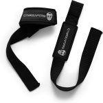 gymreapers lifting wrist straps for weightlifting, bodybuilding, powerlifting, strength training, & deadlifts padded neoprene with 18 inch cotton