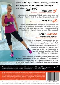 total body strength training dvd: two full body, strength building dumbbell workouts plus bonus travel friendly resistance band work out with jessica smith