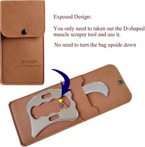 byyddiy sd 2 in 1 stainless steel guasha muscle scraper tools set,scar tissue tool,physical therapy tools,muscle scraping tool,massage scraper,iastm tools,soft tissue massage tool (sd2)
