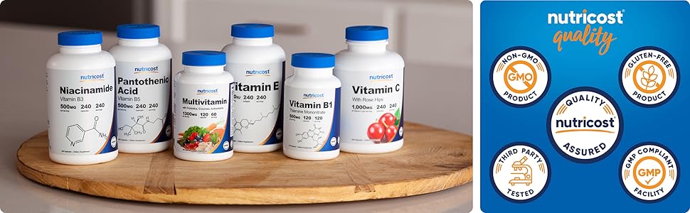 Nutricost Non-GMO Gluten-Free Quality Assured Third-Party-Tested GMP Compliant Facility