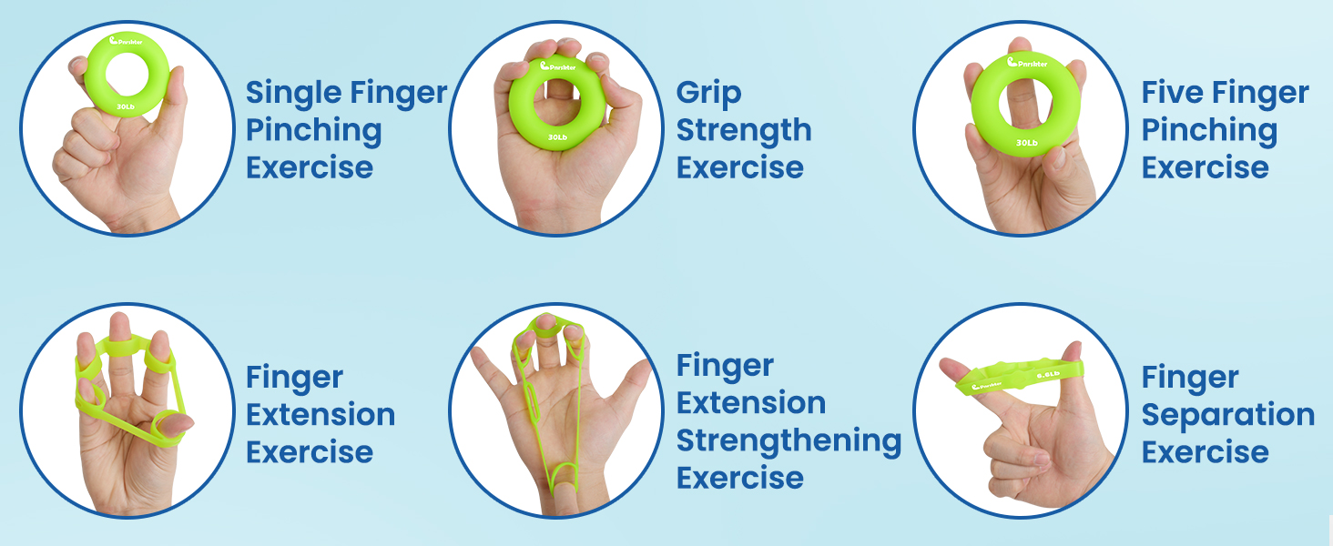 Grip Strength Trainer, Finger Exerciser 3