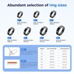 BIEMHA IP68 Waterproof Smart Ring - Fitness & Health Tracker with Sleep/Exercise Monitoring, Unisex for Women Men, iOS & Android Compatible, Long Lasting Battery Life, No Subscription (Rose Gold, 10) - Image 2