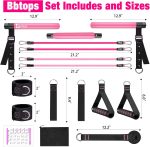 Bbtops Pilates Bar Kit with Resistance Bands,Pilates Bar with Stackable Bands Workout Equipment for Legs,Hip,Waist and Arm,Exercise Fitness Equipment for Women & Men Home Gym Yoga Pilates - Image 8