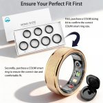 COLMI R10 Smart Ring for Women, Smart Health Ring with Heart Rate, Blood Oxygen, Sleep Monitoring, Pedometer, and Fitness Tracker, No Subscription Fee (Rose Gold, 9#) - Image 2