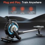 WENOKER Rowing Machine, Magnetic Rowing Machine for Home, Upgraded 32-Levels Resistance with Smart Electronic Knob, 350 LBS Weight Capacity, Compact Rower Machine Easy Assembly, App Supported - Image 4
