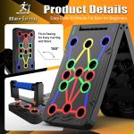 IUT Solid Push Up Board 15 in 1 Home Workout Equipment Multi-Functional Pushup Stands System Fitness Floor Chest Muscle Exercise Professional Equipment Burn Fat - Image 7