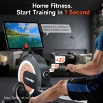 WENOKER Rowing Machine, Magnetic Rowing Machine for Home, Upgraded 32-Levels Resistance with Smart Electronic Knob, 350 LBS Weight Capacity, Compact Rower Machine Easy Assembly, App Supported - Image 2