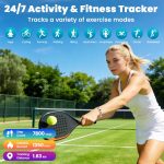 Smart Bracelet for Women Men, Fitness Trackers Bracelet, Sleep Tracker Health Bracelets,Smart Band Activity Watchs with 24/7 Heart Rate Monitor,HRV,Calorie Pedometer Steps Counter,Stress,Blood Oxygen - Image 2