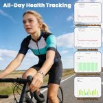 Smart Bracelet for Women Men, Fitness Trackers Bracelet, Sleep Tracker Health Bracelets,Smart Band Activity Watchs with 24/7 Heart Rate Monitor,HRV,Calorie Pedometer Steps Counter,Stress,Blood Oxygen - Image 4