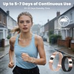 Smart Bracelet for Women Men, Fitness Trackers Bracelet, Sleep Tracker Health Bracelets,Smart Band Activity Watchs with 24/7 Heart Rate Monitor,HRV,Calorie Pedometer Steps Counter,Stress,Blood Oxygen - Image 5