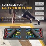 IUT Solid Push Up Board 15 in 1 Home Workout Equipment Multi-Functional Pushup Stands System Fitness Floor Chest Muscle Exercise Professional Equipment Burn Fat - Image 3