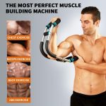 40-100 LBS Adjustable Power Twister Arm Trainer, Forearm Triceps Chest Enhanced Exercise Strengthener, Portable Detachable Spring Resistance Upper Body Fitness Machine for Home & Gym Workout Equipment - Image 2