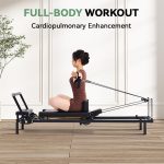 Foldable Pilates Reformer Machine, Dual Resistance with Springs and Cords, Pilates Equipment for Home and Gym Use, Suitable for Advanced and Beginners Users, Up to 400 lbs Capacity - Image 2