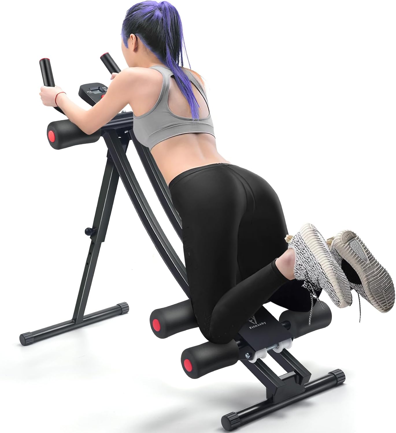 61UZTXiTzlL._AC_SL1500_.jpg Abdominal Trainers, Adjustable AB Machine at Home or Gym for Core Strength Training, Ab Cruncher Foldable Fitness Gear for Men and Women Exercise &Workout - Image 1