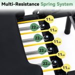 Foldable Pilates Reformer Machine, Dual Resistance with Springs and Cords, Pilates Equipment for Home and Gym Use, Suitable for Advanced and Beginners Users, Up to 400 lbs Capacity - Image 3