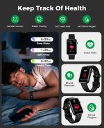 Smart Watch Fitness Tracker (Answer/Make Call), 24/7 Heart Rate Spo2 Blood Pressure Monitor Sleep Tracker, 114 Sports Modes Pedometer Calorie Step Tracker, Waterproof Activity Tracker for Women Men - Image 3