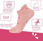 loudashuaiqi Grip Pilates Socks Non Slip Athletic Yoga Socks with Grips for Women Grippy socks for Hospital Workout Barre - Image 3