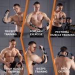 40-100 LBS Adjustable Power Twister Arm Trainer, Forearm Triceps Chest Enhanced Exercise Strengthener, Portable Detachable Spring Resistance Upper Body Fitness Machine for Home & Gym Workout Equipment - Image 3