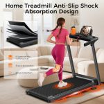 Aiteid Treadmill with Incline,3.0HP Small Treadmills for Home,Portable Electric Treadmill with Handles,Lightweight Walking Pad,Compact Running Treadmills,Walking Pad with Handle,300LBS Capacity - Image 6