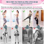 COFOF Pilates Bar Kit with Resistance Bands, Multifunctional Yoga Pilates Bar with Heavy-Duty Metal Adjustment Buckle, Portable Home Gym Pilates Resistance Bar Kit for Women Full Body Workouts - Image 4
