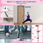 COFOF Pilates Bar Kit with Resistance Bands, Multifunctional Yoga Pilates Bar with Heavy-Duty Metal Adjustment Buckle, Portable Home Gym Pilates Resistance Bar Kit for Women Full Body Workouts - Image 8