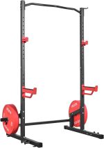 VEVOR Power Cage Squat Rack, Multifunctional Squat Rack for Home Gym, Workout Strength Training Equipment for Bench Press Squats Pull-Up - Image 9