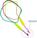 10 pcs Rainbow Jump Rope Set Durable Nylon Skipping Ropes,Safty Vibrant Jumping Ropes for Girls or Boys Physical Education Skipping Rope(7.2 Feet) - Image 4