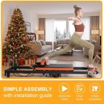 Pilates Reformer, Foldable Pilates Machine with Jump Board & Pilates Box (4 Springs & 5 Resistance Cords) for Home Gym Workout, Pilate Equipment Kit for Beginners & Advanced Users, Up to 500 LBS - Image 7