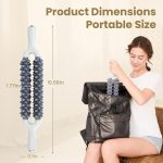 Muscle Roller Stick, Double Row Deep Tissue Massage Stick for Muscle Recovery, Portable Massage Roller for Legs, Calves & Back, Trigger Point Therapy for Athletes & Runners - Image 9