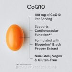 Sports Research CoQ10 (100mg) Enhanced w/Coconut Oil & Bioperine (Black Pepper) for Better Absorption | Vegan Certified, Non-GMO Verified (120 Veggie Softgels) - Image 2