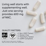 Sports Research Vegan NAC Supplement (N-Acetyl Cysteine) 600 mg - Supports Antioxidant Activity - NAC 600 mg - Non-GMO - 90 Capsules for Adults Daily Use - Image 4