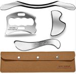 4 in 1 Muscle Scraper Tool Set, IASTM Physical Therapy Massage Tools with Storage Case, Gua Sha Massage Scraper Scraping Tool Physical Therapy (4PCS Set)