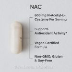 Sports Research Vegan NAC Supplement (N-Acetyl Cysteine) 600 mg - Supports Antioxidant Activity - NAC 600 mg - Non-GMO - 90 Capsules for Adults Daily Use - Image 2