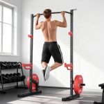 VEVOR Power Cage Squat Rack, Multifunctional Squat Rack for Home Gym, Workout Strength Training Equipment for Bench Press Squats Pull-Up - Image 8