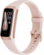 ZKSSGY Fitness Tracker with 24/7 Heart Rate Blood Oxygen Sleep Monitor,Activity Tracker with 1.1" AMOLED Touch Color Screen, Multiple Sport Modes Step Counter,IP68 Waterproof for Women Men (Pink)